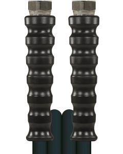 HIGH PRESSURE HOSE, BLACK, 2 WIRE, WRAPPED COVER, 400 BAR