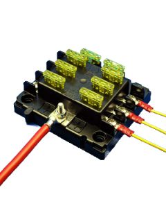 6 Way Terminal Surface Mount Fuse Holder with Cover