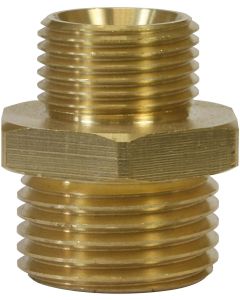 MALE TO MALE BRASS DOUBLE NIPPLE ADAPTOR-1/8"M to 1/4"M