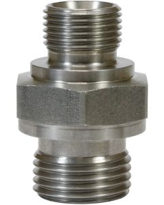 MALE TO MALE STAINLESS STEEL DOUBLE NIPPLE ADAPTOR-1/8"M to 1/4"M