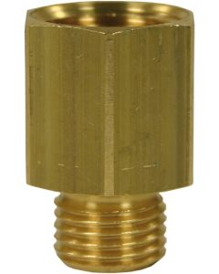 FEMALE TO MALE BRASS REDUCTION EXTENSION NIPPLE ADAPTOR-1/2"F to 3/8"M