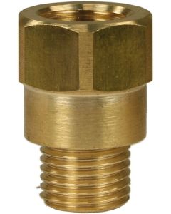 FEMALE TO MALE BRASS EXTENSION NIPPLE ADAPTOR-1/2"F to 1/2"M