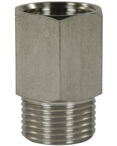 FEMALE TO MALE STAINLESS STEEL EXTENSION NIPPLE ADAPTOR-1/4"F to 1/4"M
