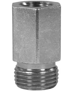 MALE TO FEMALE ZINC PLATED STEEL BICONE RING COMPRESSION FITTING ADAPTOR X-GAI-M14 M to 1/4"F