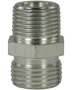 MALE TO MALE ZINC PLATED STEEL BICONE RING COMPRESSION FITTING ADAPTOR X-GE-M16 M to 3/8"M