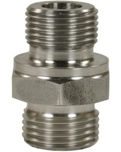 MALE TO MALE STAINLESS STEEL BICONE RING COMPRESSION FITTING ADAPTOR X-GE-M16 M to 1/4"M