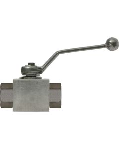 BALL VALVE + LEVER HANDLE 3/8"F x 3/8"F ZINC PLATED STEEL