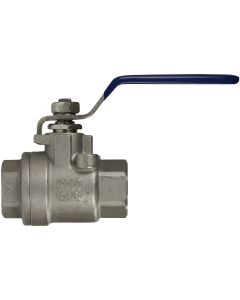 BALL VALVE + LEVER HANDLE 3/8"F x 3/8"F STAINLESS STEEL