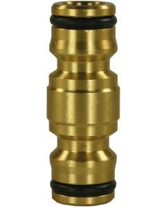 HOSE CONNECTING DOUBLE PLUG BRASS 1/2&quot;