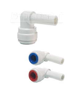 "1/4"" - 1/4""  STEM ELBOW - BLUE"