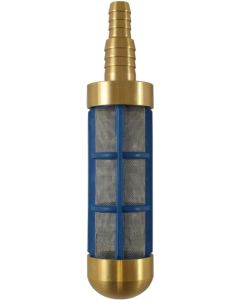 BRASS 1/2" - 3/4" SUCTION FILTER 300 MICRON BLUE FILTER