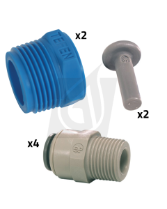 1/2" John Guest Plumbing Adaptor Kit for 4021-SSH Housing