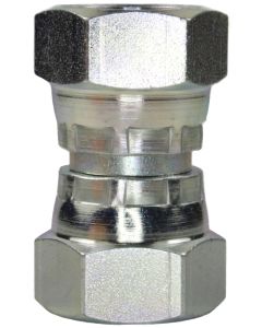 FEMALE TO FEMALE STAINLESS STEEL SWIVEL ADAPTOR-3/8"F to 3/8"F