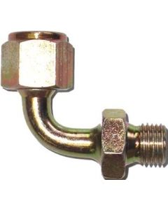 SWEPT 90° ELBOW ZINC PLATED 3/8"F X 3/8"M