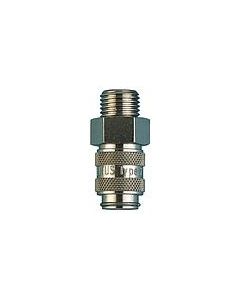 Double Valved Female Stop to Male 1/4" Screw - EZ-Snap™ Type