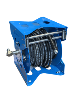 GrippaReel V2 - Blue Electric & Manual High Pressure Steel Water Reel