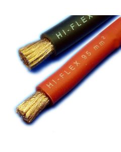 16mm Flexible Battery Cable - BLACK - per metre