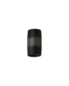 Medium Duty Malleable Black BSPT Iron Barrel Nipples