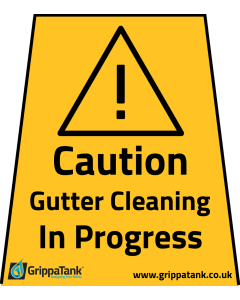 "Gutter Cleaning In Progress" Vinyl Stickers