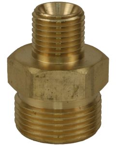 NIPPLE M22 M X 1/4&quot;M TO SUIT 15mm NOSE