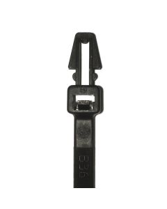 PACK OF 100 BLACK PANEL MOUNT CABLE TIES