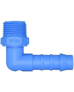HOSE TAIL 90&deg; PLASTIC 1/2&quot;M X 12mm