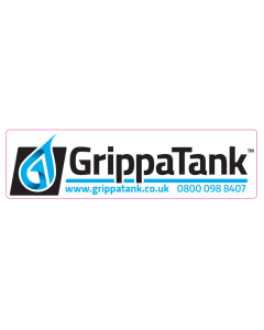 "Decal - ""GrippaTank Logo & Website"""