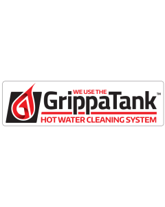 "Van Sticker - ""We use the GrippaTank Hot Water System"" "