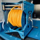 GrippaReel V1 - Blue Electric & Manual WFP Low Pressure Steel Water Reel