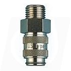 Double Valved Female Stop to Male 1/4" Screw - EZ-Snap™ Type