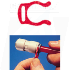 "1/4""  LOCKING CLIP - RED"